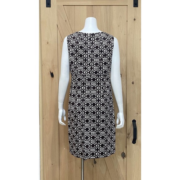 Danny & Nicole Sleeveless Brown White Pattern - Picture 15 of 15